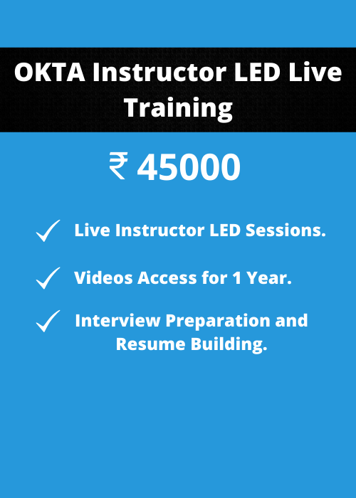 OKTA Instructor LED Training price